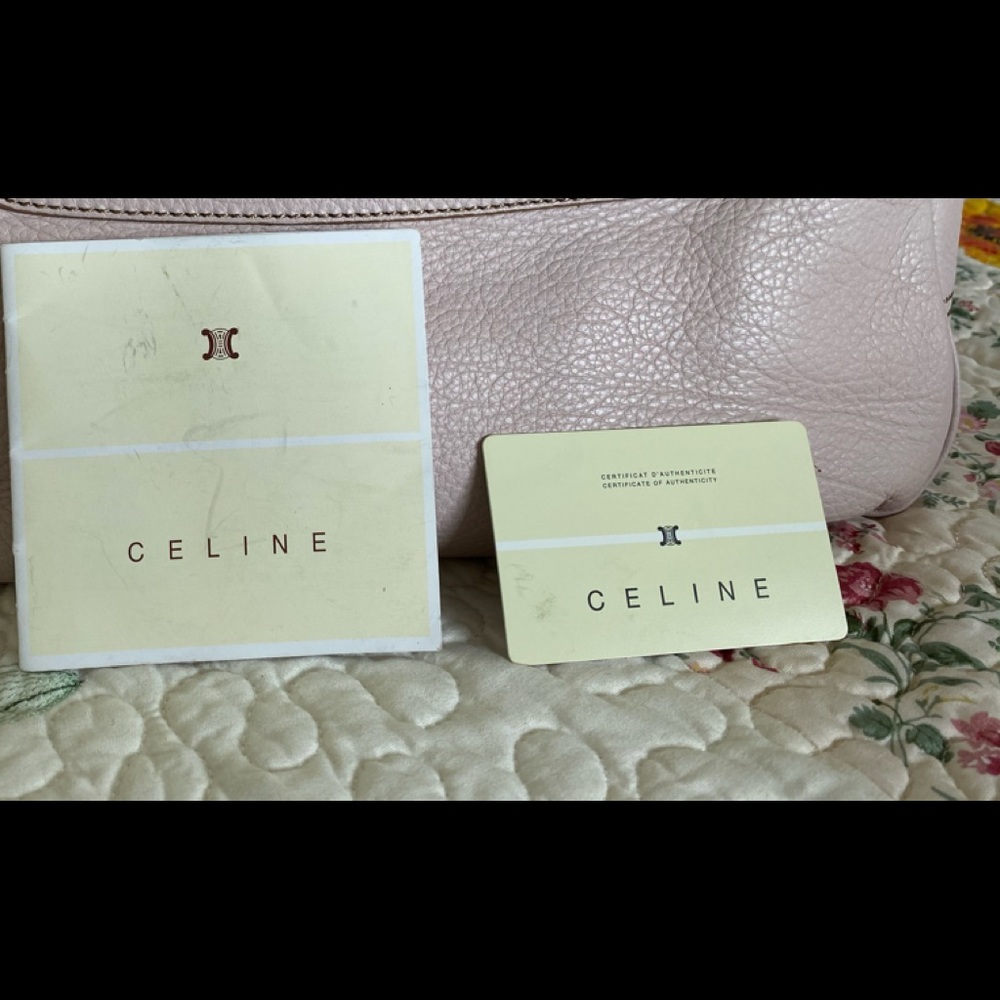 White leather Celine Boogie bag